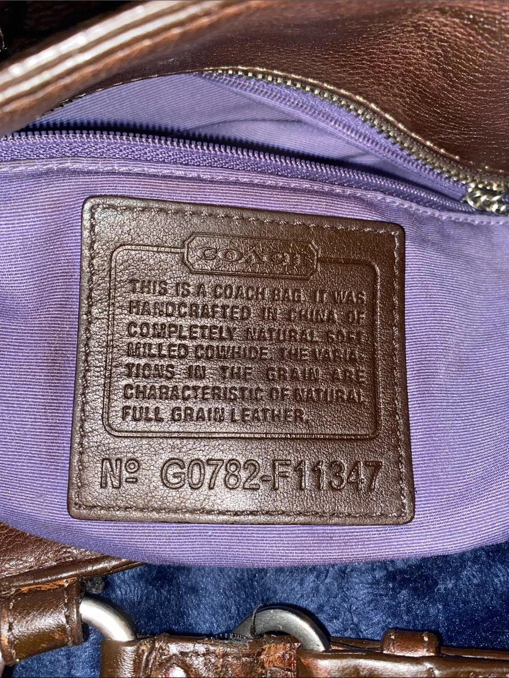 Coach Chelsea Brown Pebbled Leather Shoulder Tote w/ matching Wallet